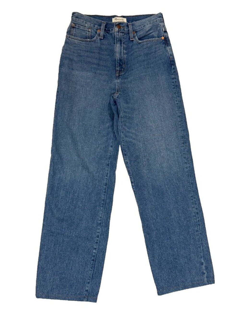 Madewell Jeans Womens 26 Straight Leg Blue Casual 5-Pocket Denim Slung Baggy